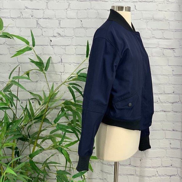 Under Armour Navy Blue Snap Button Closure Jacket - Picture 2 of 5